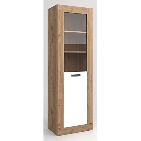 Miroytengo Mueble Vitrina Salón Comedor 1 Puerta con Cristal Cover