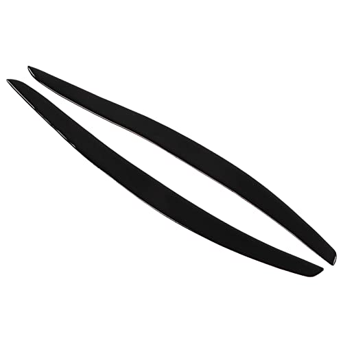 Cejas para Faros Delanteros, 2 Piezas Cejas para Faros Delanteros Decoración Negra Brillante Delantera Izquierda Derecha para 3 Series Coupe E92 2006‑2012 Cover