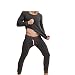 Produktbild FENTINAYA Herren Thermo Unterwäsche Long John Set Fleece gefüttert Base Layer Oben und unten