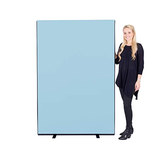 Panelwarehouse 1200mm W x 1800mm H Office Screen/Partition Divider - Double Sided Pinnable Fiesta Fabric Carnival