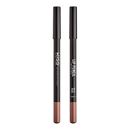 Image of Kiss New York Professional Slim Long-Wear Lip Liner Pencil, Matte Finish