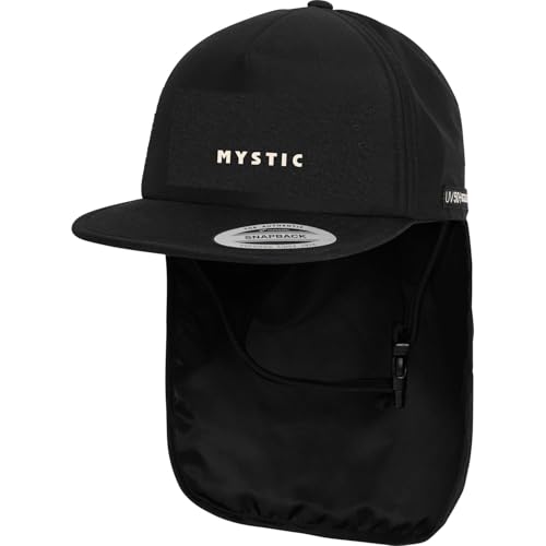 Casquette surf Mystic 2025 noire pour sessions en mer et plage
