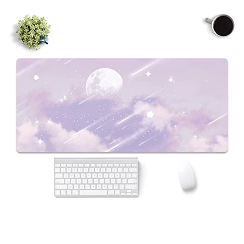 風景柄 デスクマット マウスマット オフィスデスクパッド 両面PUレザー マウスパッド カラー PC机 900*450mm 学習机 事務机 パソコンマット ノートパソコンマット ライティングパッド 大型 多機能 防水 耐久性 傷防止 マウス対応