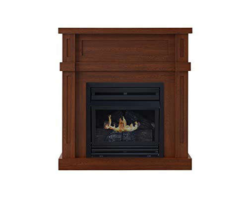 36-Vent-Free-Dual-Fuel-Gas-Fireplace-Harvest-Oak 36 Vent Free Dual Fuel Gas Fireplace Harvest Oak