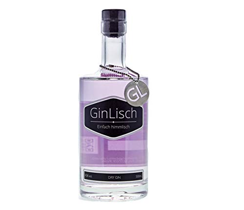 GinLisch Dry Gin | Veilchen trifft rosa Pfeffer | 17 Bio Botanicals | 40% 500 mL