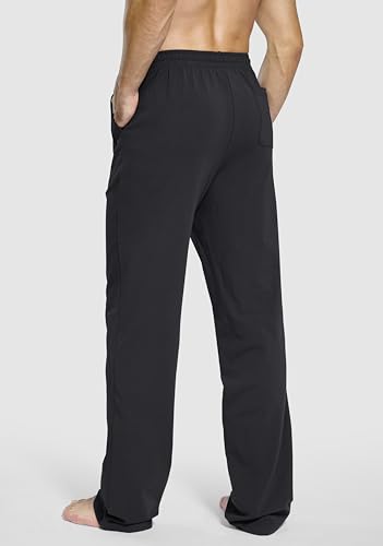 Pudolla Men's Tall Sweatpants 32"/34"/36" Long Inseam Cotton Yoga Pants Athletic Lounge Casual Pants for Men with Pockets3