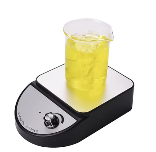 Lab Magnetic Stirrers, 3500RMP Stepless Speed Magnetic Mixer, Maximum Stir Capacity 3500ml, Knob Speed Adjustment, for Water and Gold Ink Liquid
