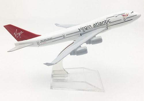 Youth Diecast Aeroplane Scale Model Only For Display, Size -16 Cm (Virgin Atlantic),Multicolor