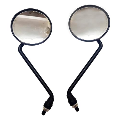 Image of Pure Biking LH /RH Rear View Mirrors Compatible With Himalayan and thunder bird X - Set of 2 Black