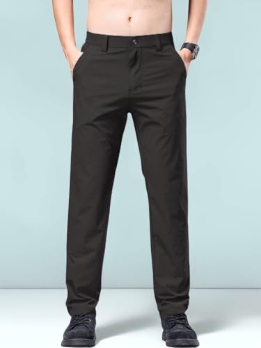 Image of TAGDO Men's Casual Trousers | Casual Pants | Cotton Pant for Men | Multi-Pocket Travel & Hiking Wear | Regular Fit | Utility D-Ring (2056)