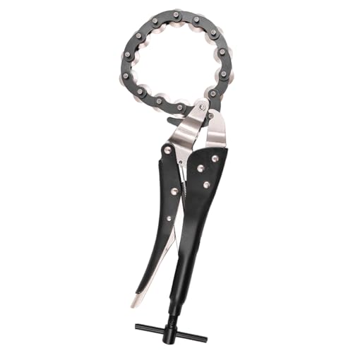 Hsthe Sea Exhaust Pipe Cutter Chain Exhaust Pipe Cutter 19-80mm Universal Pipe Cutting Tool for Copper PVC Aluminum