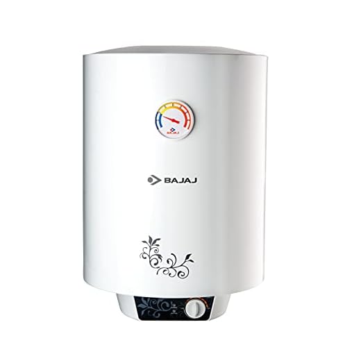 Bajaj New Shakti Storage 15 Ltr Vertical Water Heater, White, 4 Star