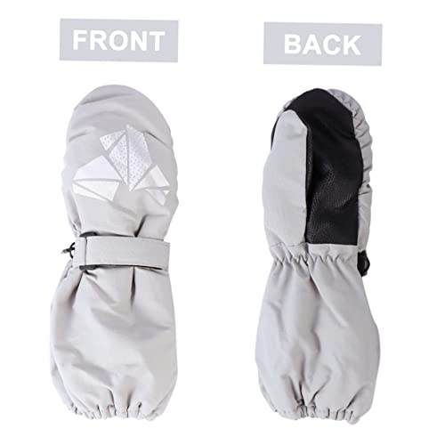 Anneome 1 Par De Luvas De Esqui Infantis Luvas De Pá Luvas De Mão Completa Luvas De Neve Para Crianç