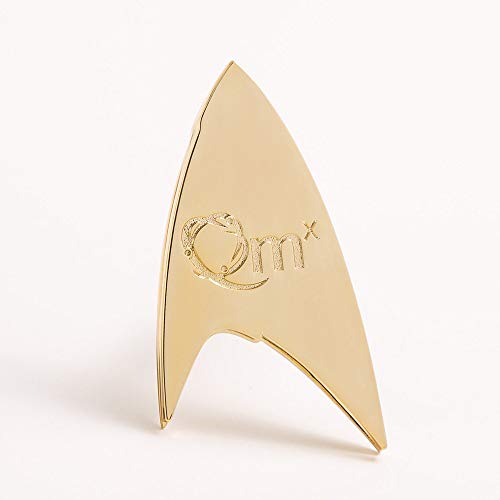 Insigne de Commandement Star Trek Discovery avec Finition Or Métallique
