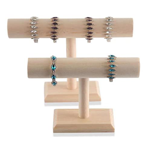 Présentoir bracelet en bois compact pour exposition et vitrine - 7