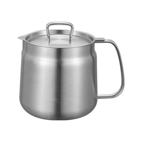 Olla de filtro de cocina en acero inoxidable pulido con soporte anticaída 2
