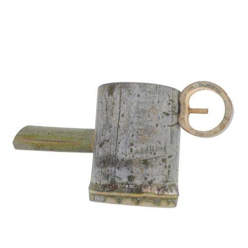 SOLUSTRE Kleiner Bambusbrunnen Wasserfontäne aus Natürlichem...