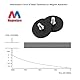 Magnetpro 4 Stück Starke gummiert Magnete Anti-Rutsch, Anti-Kratzer und Anti-Korrosion, über 15 KG Kleberleistung, mit 1/4 -20 Edelstahl Außengewinde und Edelstahl Nuss für PTZ, Kamera