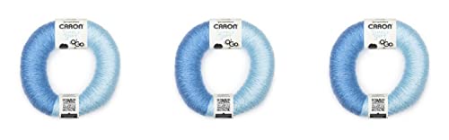 Caron Simply Soft O'Go - Pack of 3 - Berry Blue/Soft Blue, 3 Count (Pack of 1)