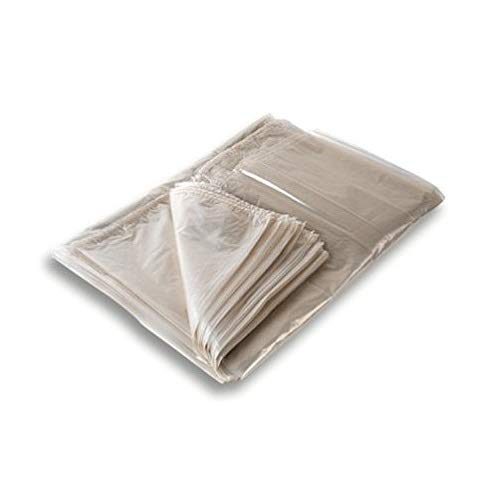 PZ 20 SACCHI ULTRA STRONG SUPER RESISTENTI GIGANTI 80 + 20 + 20 ALTO CM 140 TRASPARENTI PER IMMONDIZIA, SPAZZATURA E RACCOLTA DIFFERENZIATA PLASTIC BAGS SIZE LARGE