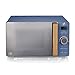 Price comparison product image Swan 20L Nordic Digital Microwave, 6 Power Levels, Wood Effect Handle, Soft Touch Housing and Matte Finish, 800W, Blue, SM22036BLUN
