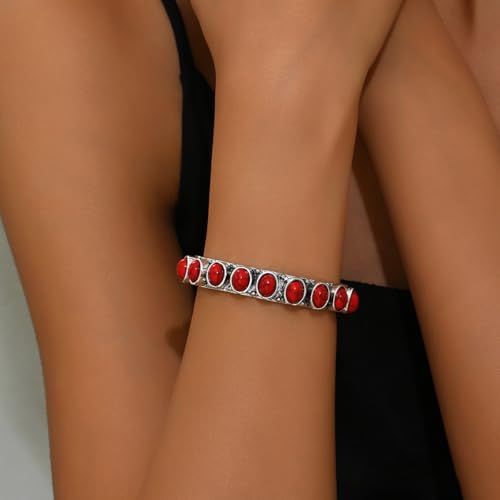 CSIYANJRY99 Western Bracelets for Women Country Concert Outfits Boho Cuff Bracelet Cowgirl Turquoise Jewelry Western Accessorie2