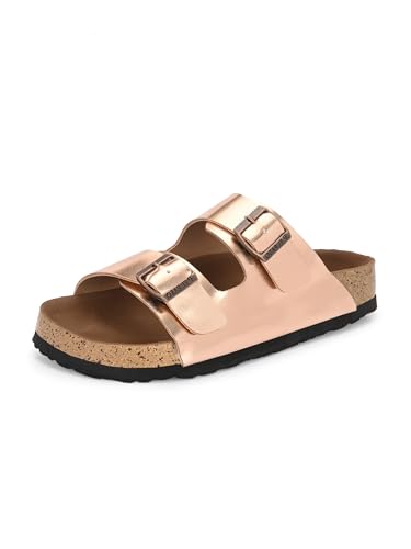 Image of EL PASO Leather Fashion Sandals Casual Platform Heels Wedges Cork Sole Sandal for Women & Girls