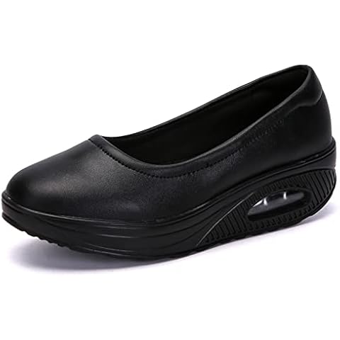 Meidiastra Women's Nurse Shoes Nursing Work Healthcare Shoes Comfortable Non Slip Food Service Work Shoes Black 41 Cover