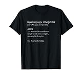 Funny Sign Language Interpreter Verbal Ninja ASL T-Shirt