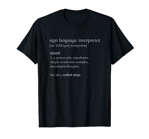 Funny Sign Language Interpreter Verbal Ninja ASL T-Shirt