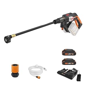 WORX 40V PowerShare Hydroshot, 800 PSI Brushless Portable Power Cleaner, 5-in-1 Nozzle Power Washer, Pressure Washer- WG647