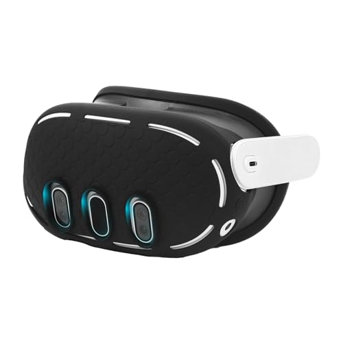 OOAVR VR Headset Shell Cover Accessory for Oculus/Meta Quest 3,Comfortable silicone front Face Cover for Upgraded Protection (Black)