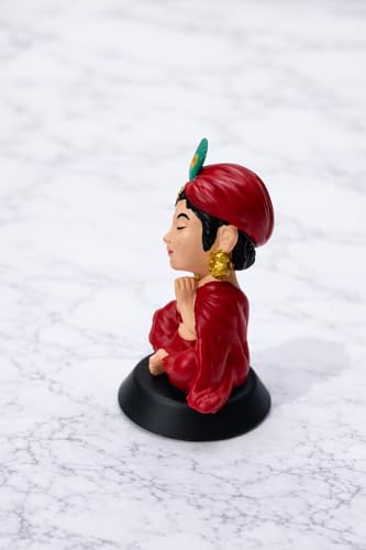 Image of Bal Krishna Idol for Car Dashboard | Premium Laddu Gopal Figurine for Home, Office & Car Decor | Baby Krishna Murti | Hindu God Statue | Spiritual Gift & Decorative Idol | Krishan Ji Close Eye Maroon
