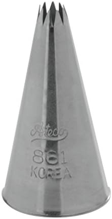 Ateco # 861 - French Star Pastry Tip .19'' Opening Diameter- Stainless Steel