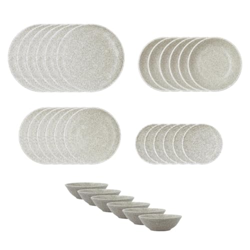 Bidasoa Element Hydrozero Vajilla Porcelana 30 Piezas Apto Microondas