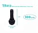ACCRETION TR413 Rubber Snap-in Tire Valve Stem (100pcs/bag)