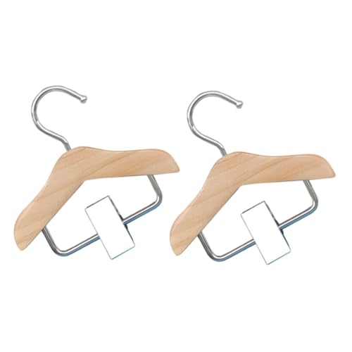 Cabilock 2Pcs Cat and Dog Clothing Hangers Pet Apparel Rack with Clips for Organizing Garments Lightweight and Portable for Home and Pet Shop Use