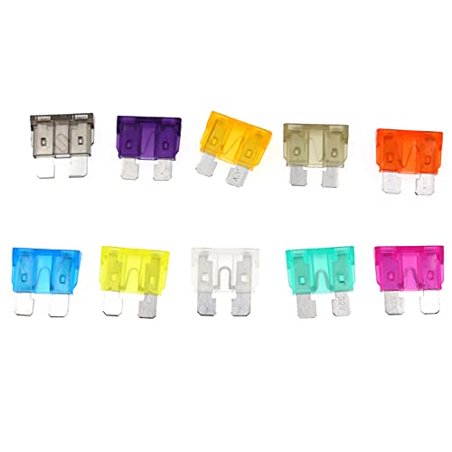 Kit de sortimento de fusíveis de carro de 50 peças Fusíveis automotivos tipo lâmina padrão e tamanho