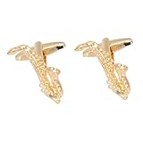 COSMEVIVI Gemelos de Forma de Saxofón para Camisa de Hombre Accesorios para Músicos Regalo Original para Amantes Música y Eventos Formales
