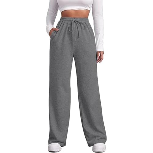 Pantalon de jogging long coton femme pantalon loisirs poches GY2
