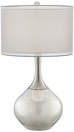Lámpara de mesa moderna 77.5 cm con USB y dimmer miniatura 2