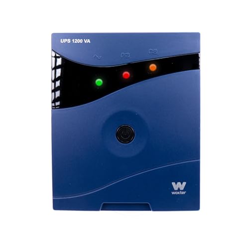 Woxter UPS 1200 VA - Sistema SAI De Alimentación Ininterrumpida SAI (1200VA/720 Watts, Autonomía Aproximativamente 20-30 Minutos), Fuente De Alimentación Continua, 3 Tomas Schuko