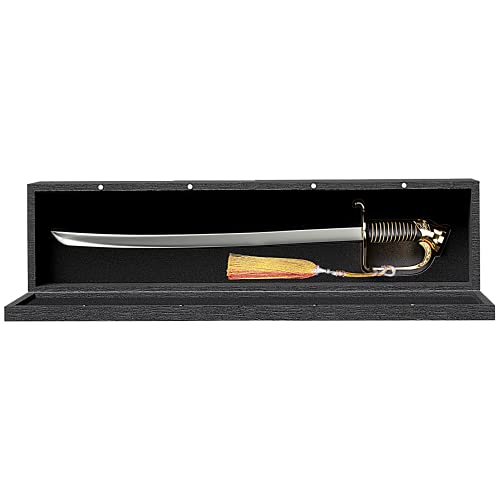 Resafy Champagne Saber with Golden Handle - Sparkling Wine Opener Champagne Knife Sword Sabre Opener With Gift Case for Wedding Party
