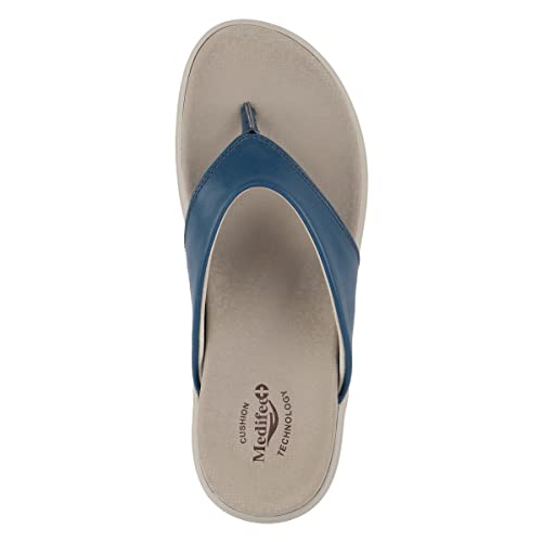 Image of Medifeet Women's Leather Thong Slippers