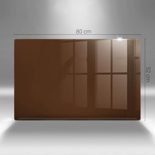 Planche à Découper 80x52cm Wallfluent marron pour protéger la cuisson