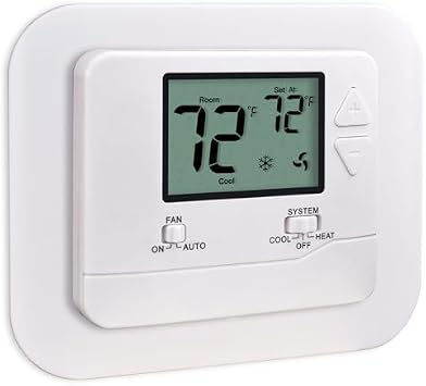 Single-Stage Thermostat and Wall Plate Cover