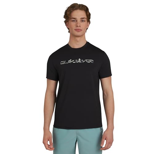 Quiksilver Mens Swimwear Regular Fit UPF 50 Short Sleeve Sun Tee