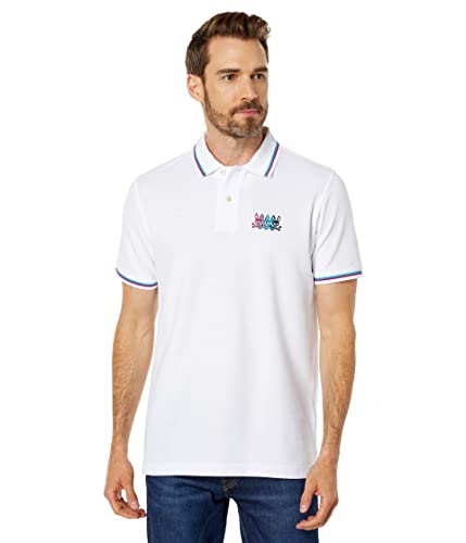 Polo Psycho Bunny Lafayette White XX-Large pour homme élégant