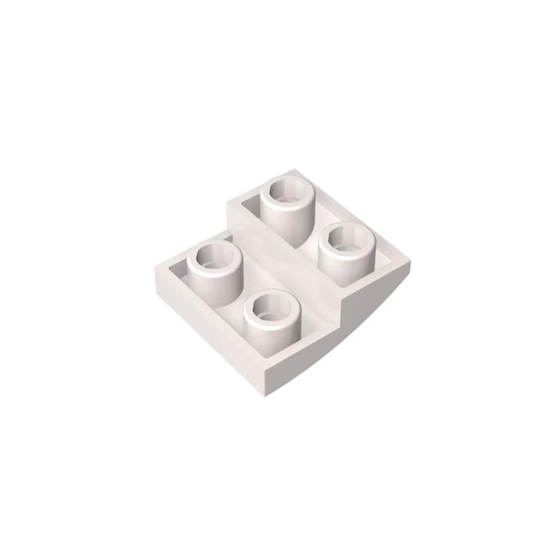 XYEIUGO 32803 Arched Brick Slope Curved 2x2 Inverted, White, 50 PCS — image 1