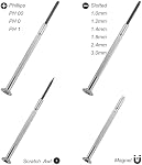 Gunpla 11pcs Jeu de tournevis de précision, Mini Phillips Vis à fente Pilotes lourds de service confortable Spinning Cap Professional DIY Outils pour la mécanique de bijoux Électronique Computer Watch Repair